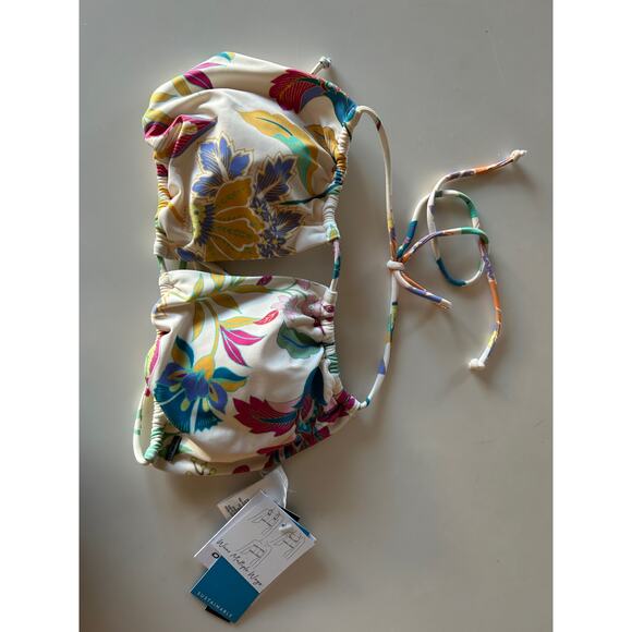 O'Neill Villa Floral Ventura Bikini Top - Size Large NWT - Picture 4 of 11